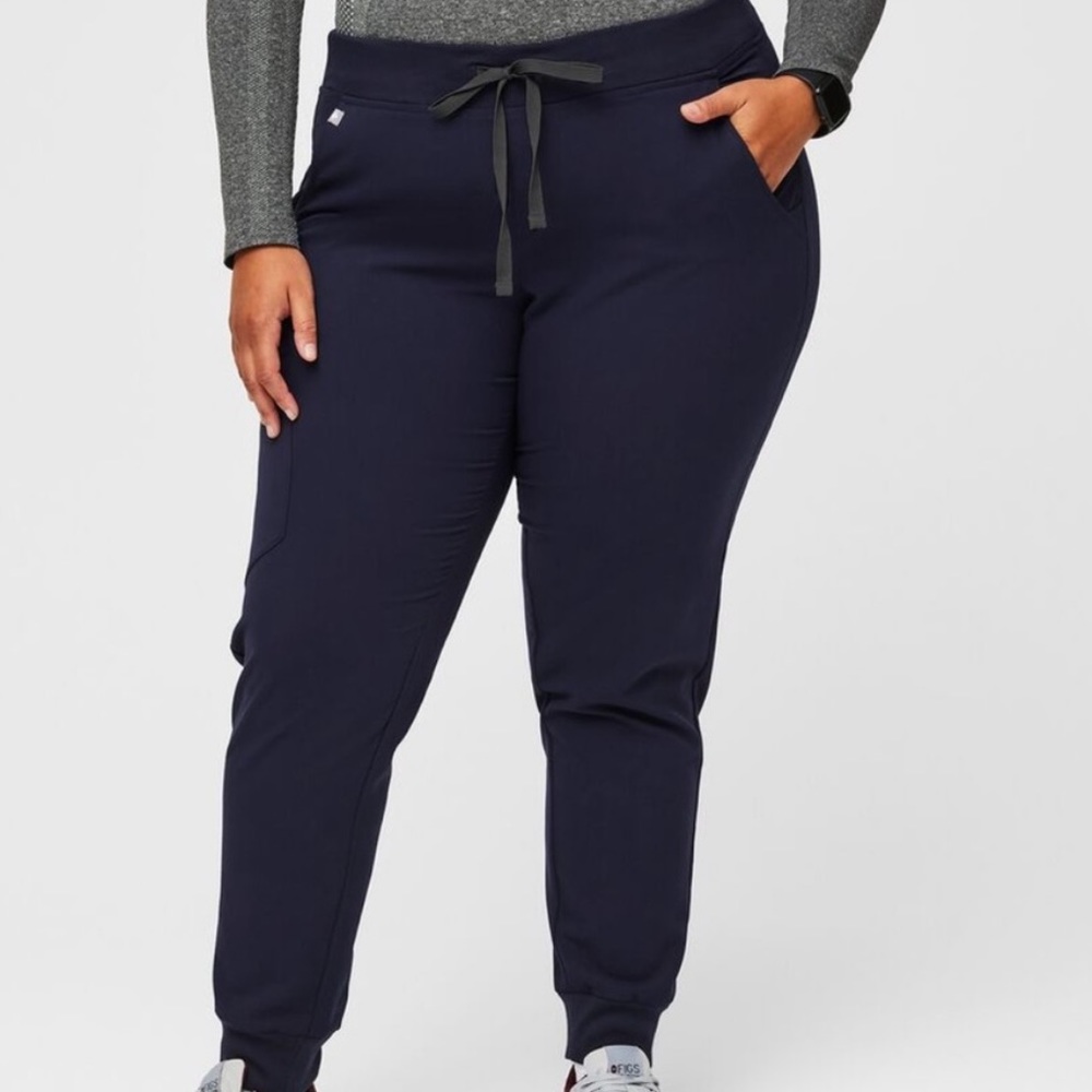 Figs Zamora Jogger Scrub Pant Sz XL Navy